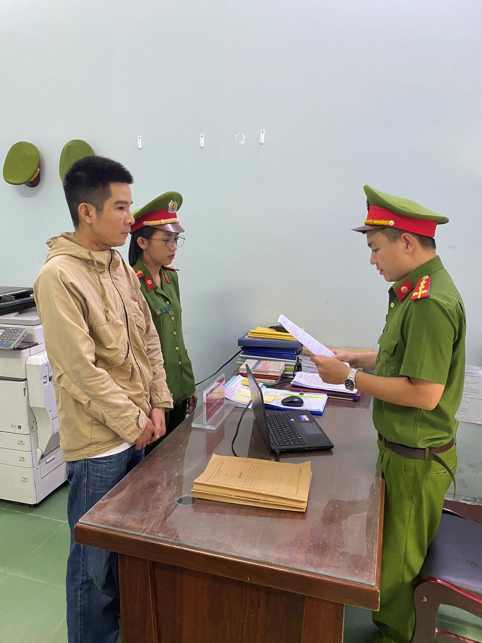 Cơ quan 33win79 33win03 Hòa Vang đọc lệnh bắt tạm giam đối tượng Trần Quang Lợi