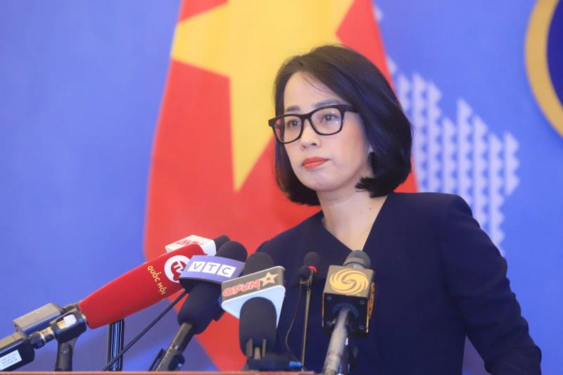 Người phát ngôn Bộ Ngoại giao Phạm Thu Hằng.