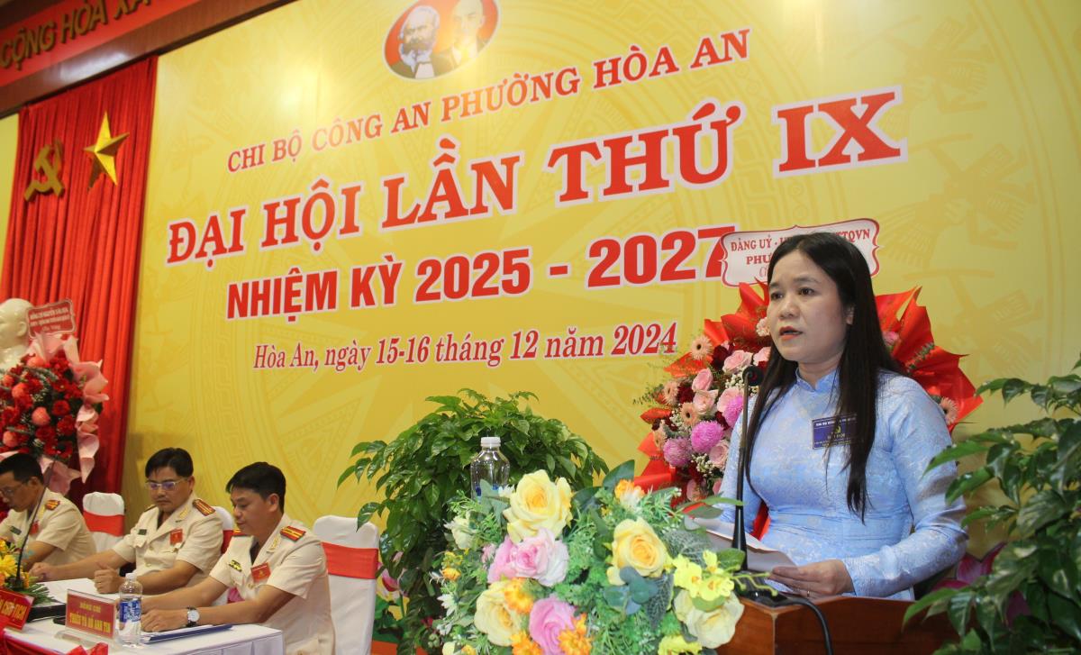Ra mắt Chi ủy Chi bộ CAP Hòa An nhiệm kỳ 2025-2027.
