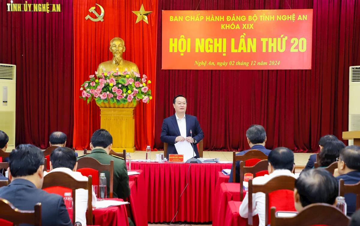 Hội nghị lần thứ 20, Ban chấp hành đảng bộ tỉnh Nghệ An khóa XIX (ảnh P.B)