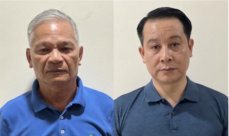 Hai ông Lê Viết Chữ (bên trái) và Phạm Hoàng Anh.