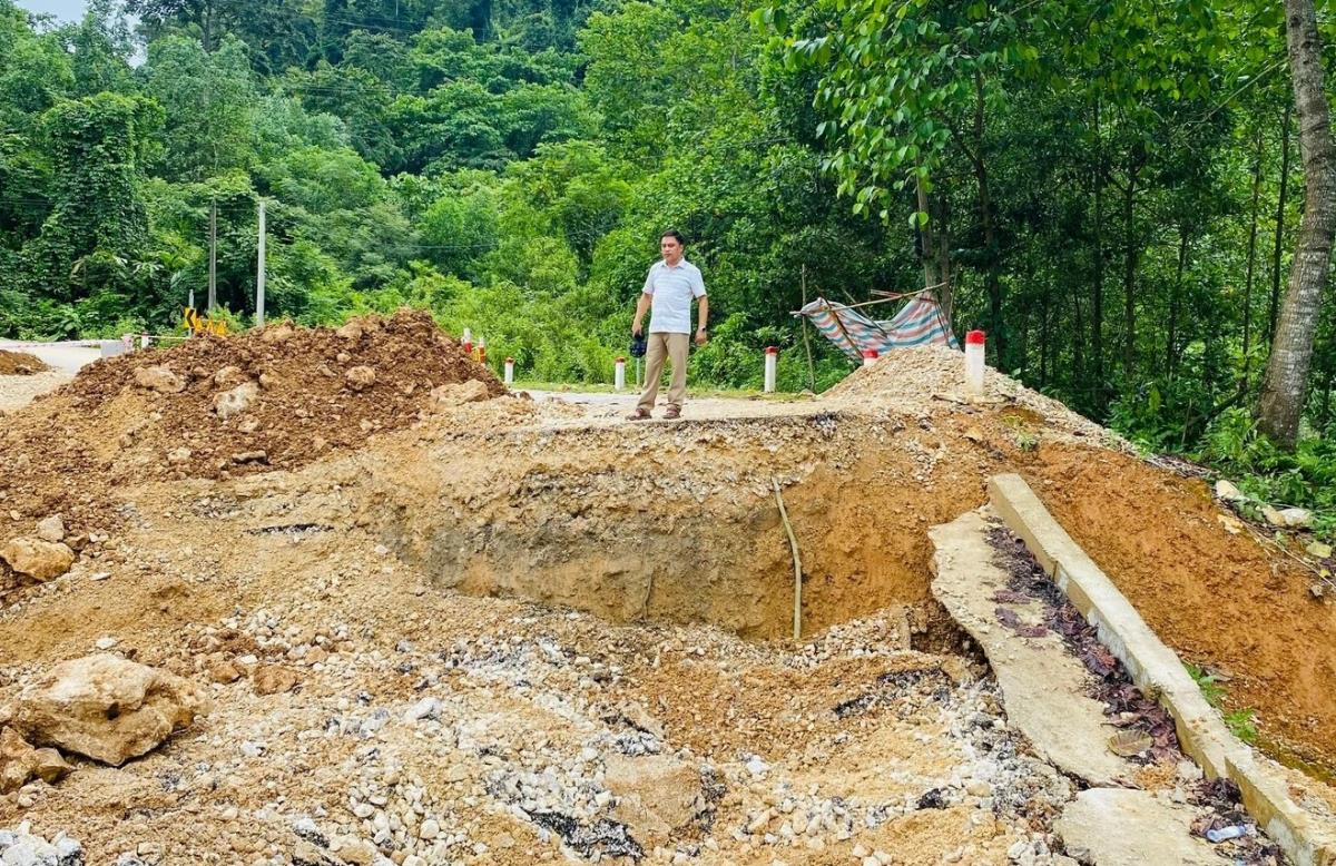 Cơ quan chức năng tiến hành đóng đường từ chiều tối 18-7 đến khi có thông báo mới