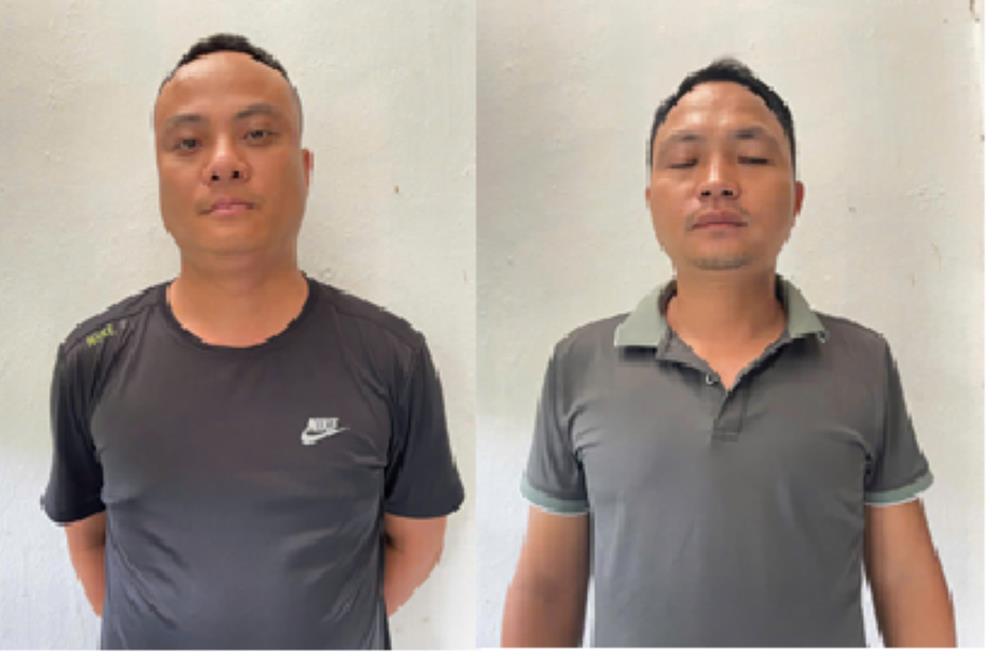 Hai đối tượng Tư, Luân. Ảnh CACC