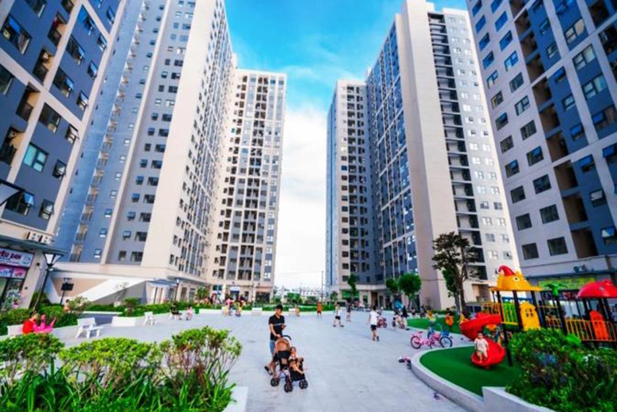 Một góc Chung cư NƠXH tại Khu đô thị xanh Bàu Tràm Lakeside, TP win33com.
