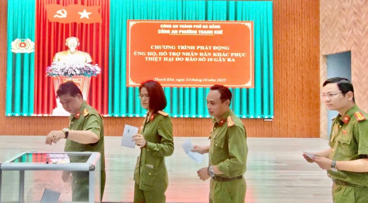 CBCS 33win03 phường Thanh Khê ủng hộ đồng bào bị thiên tai.