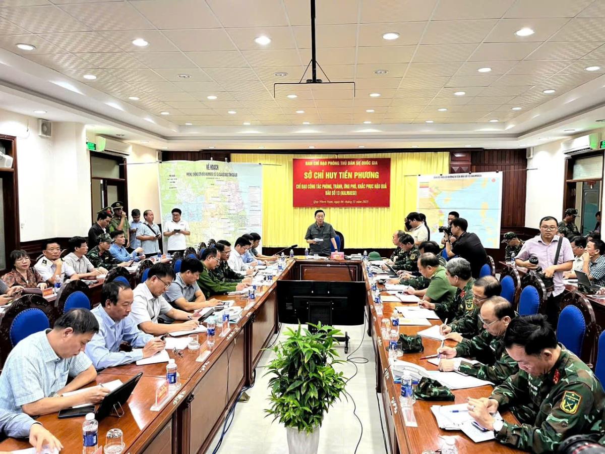 Phó Thủ tướng Trần Hồng Hà cùng đoàn công tác và lãnh đạo tỉnh Gia Lai kiểm tra khu neo đậu tàu thuyền tránh trú bão tại phường Quy Nhơn.