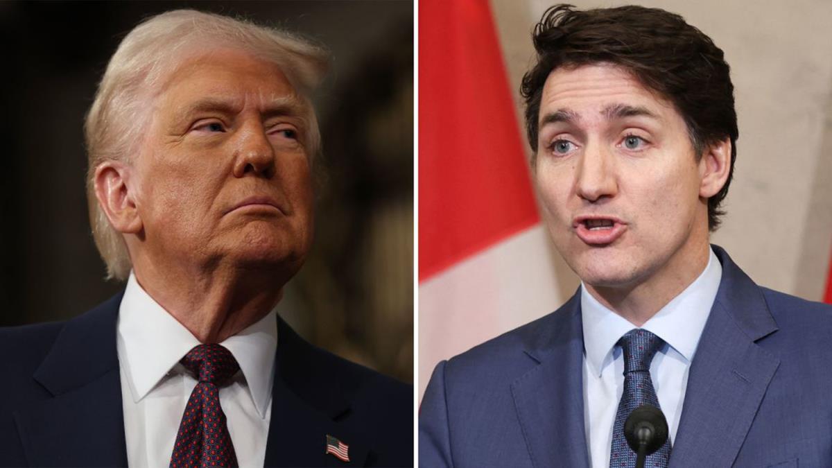 Tổng thống Mỹ Donald Trump và Thủ tướng Canada Justin Trudeau. Ảnh: Getty Images