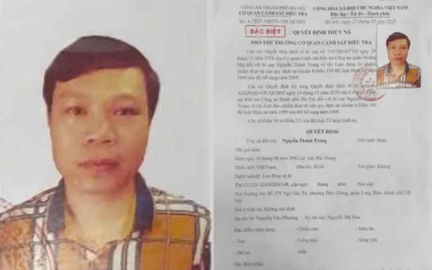 Đối tượng Nguyễn Thành Trung.