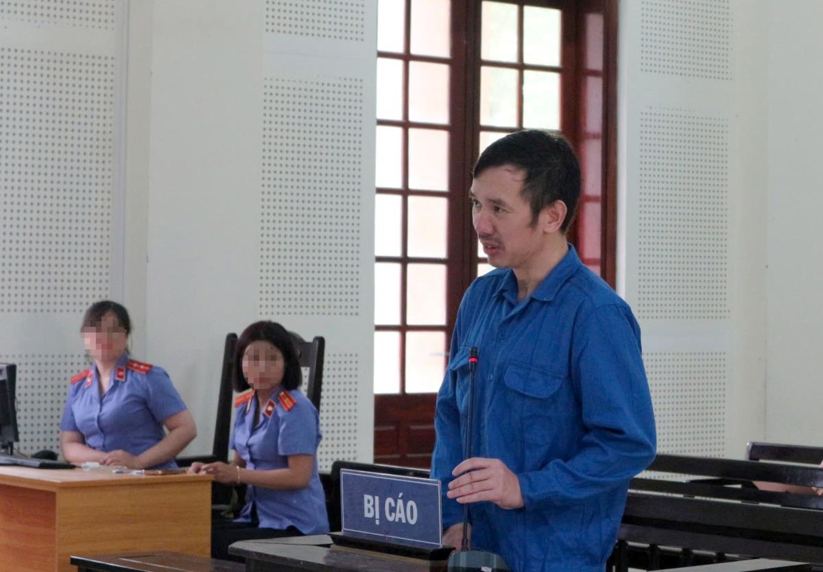 Bị cáo Nguyễn Văn Hải tại tòa.