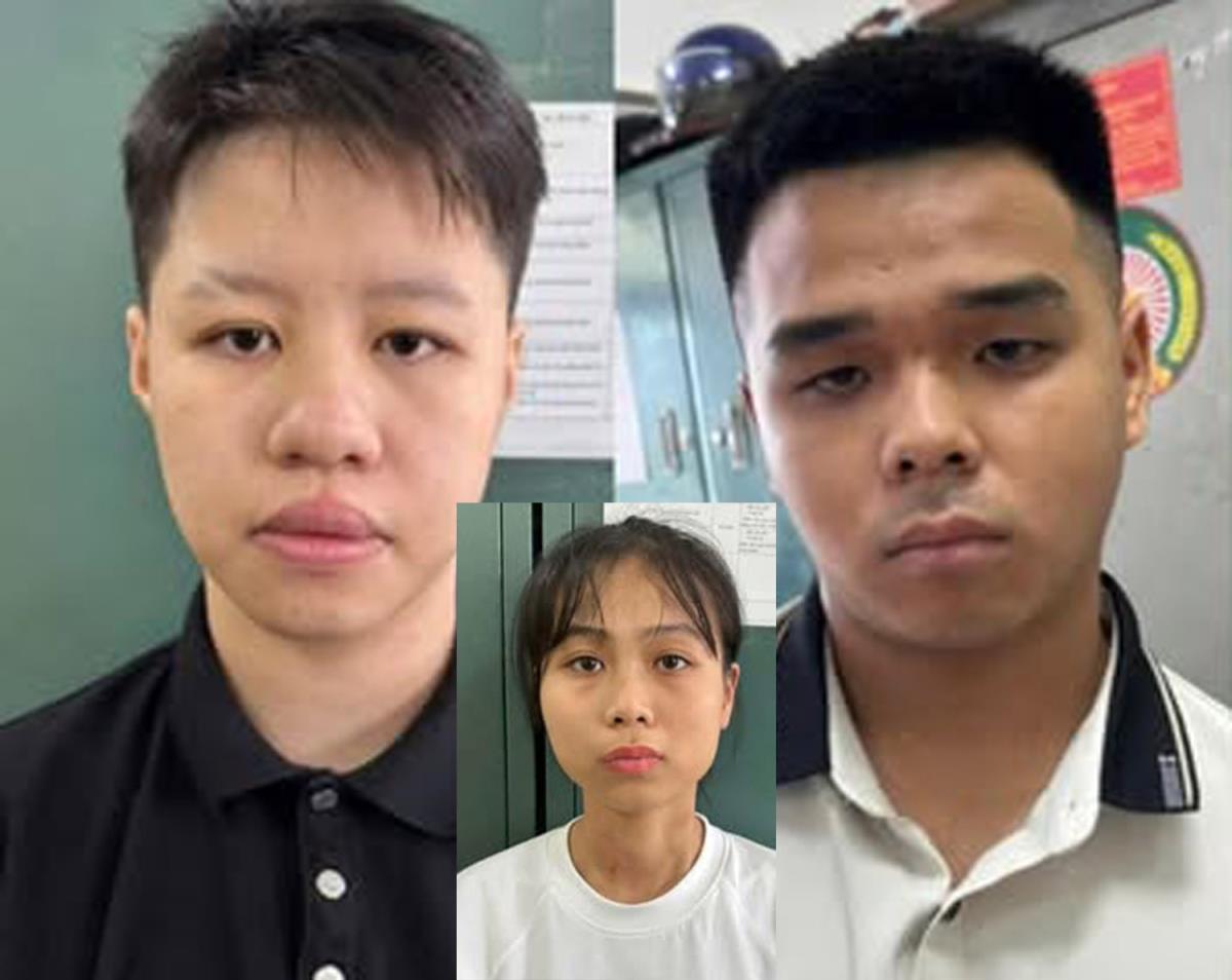 Các đối tượng bị bắt giữ. Ảnh CACC