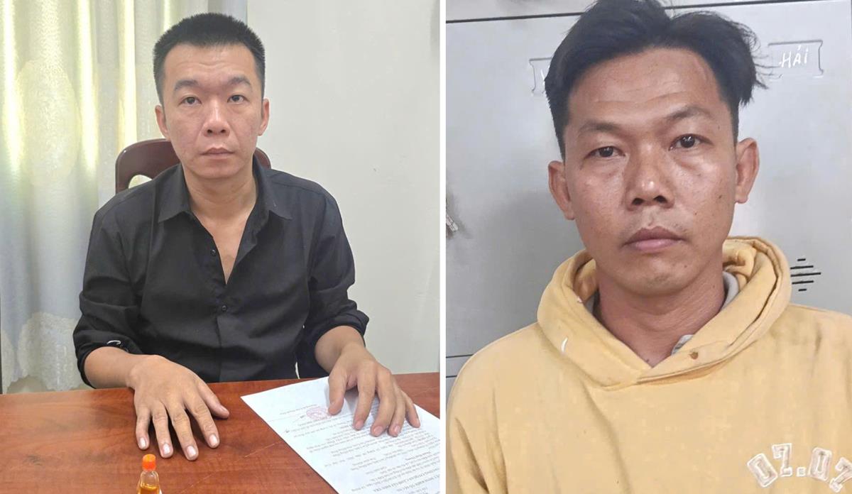 2 đối tượng liên quan đến vụ cướp còn bỏ trốn: Phan Văn Tân và Trần Hoài Thanh.