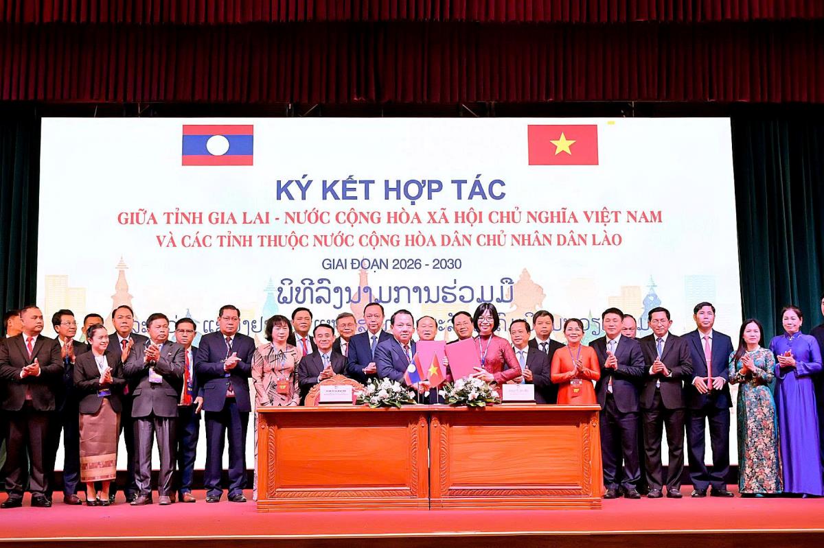 Gia Lai ký kết hợp tác với các tỉnh Nam Lào.