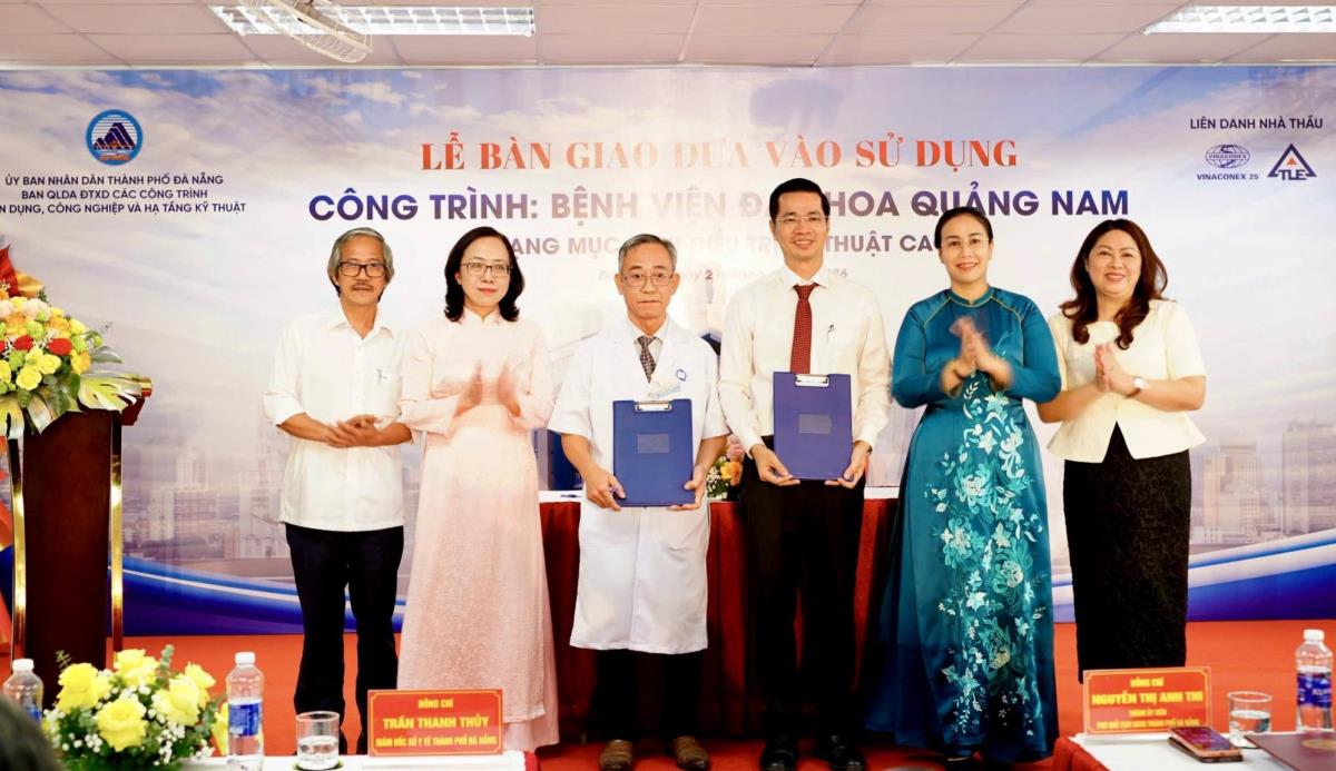 Nghi thức lễ bàn giao đưa vào sử dụng dự án.