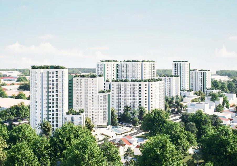Phối cảnh Dự án Nhà ở xã hội Ecohome Hòa Hiệp.