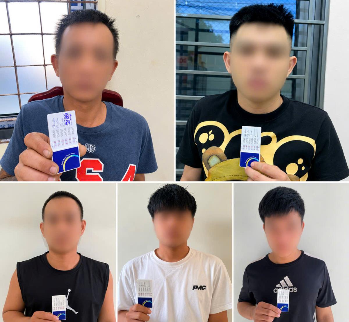 Các đối tượng thử test dương tính với ma túy