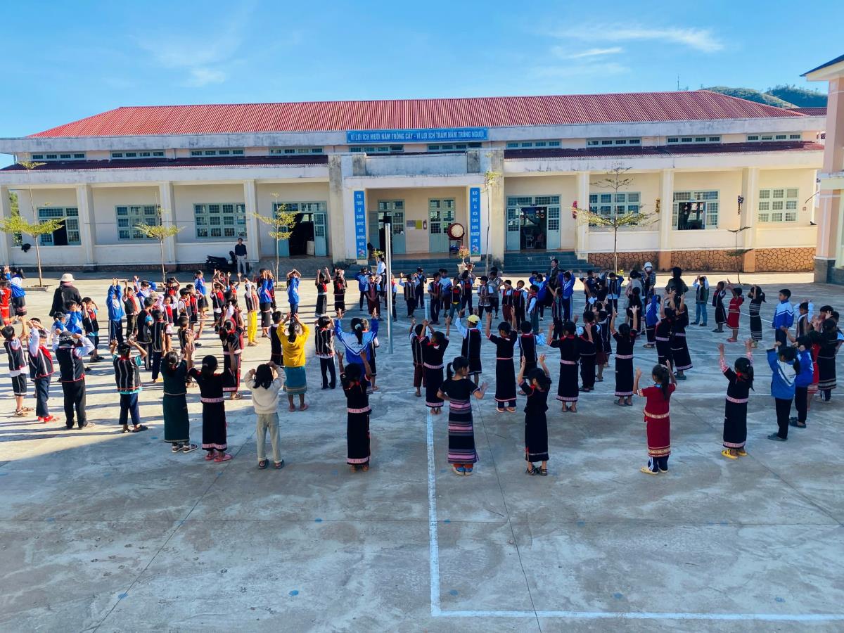 Một tiết học tại Trường TH Kim Đồng xã Tu Mơ Rông.