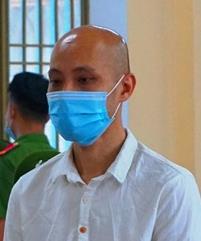 Bị cáo Hoàng tại phiên tòa.