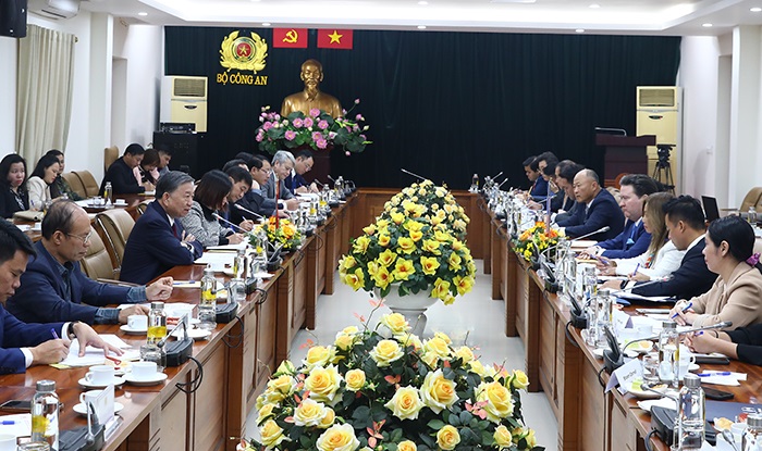Toàn cảnh buổi tiếp.